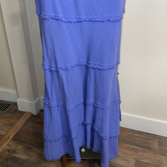 C.M.C Color Me Cotton Maxi Skirt and Matching Short Sleeve Shirt. Rough Hem. XXL - Picture 3 of 15